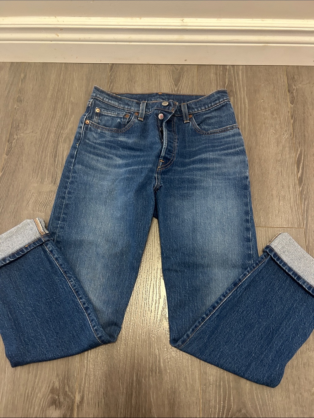 Levi's Men's Straight Leg Blue Denim Jeans